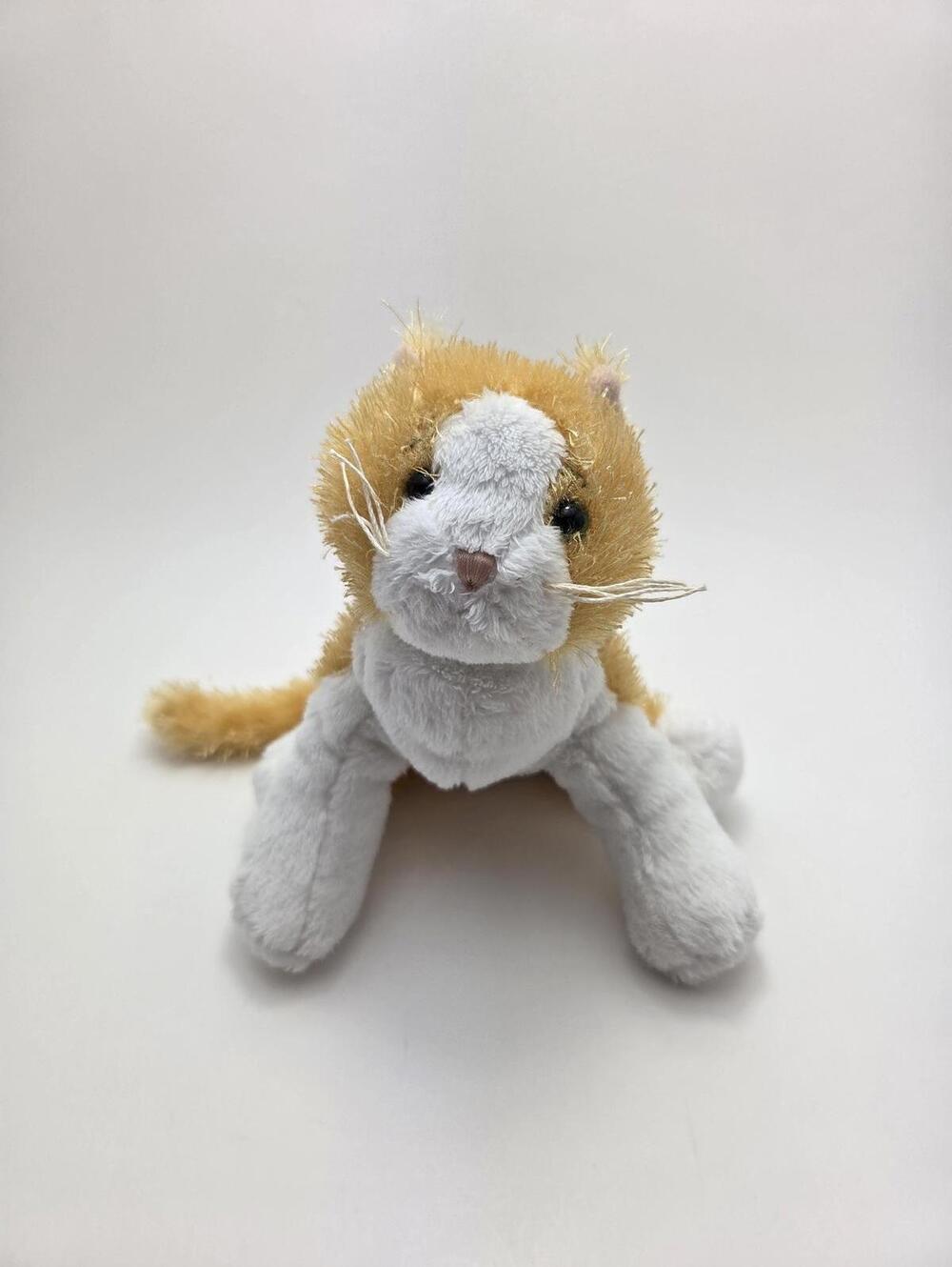 Adorable Vintage Webkinz Lil' Kinz Orange Cat Plush with No Tag/Code (6 inch)